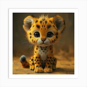 Cheetah Cub 9 Art Print