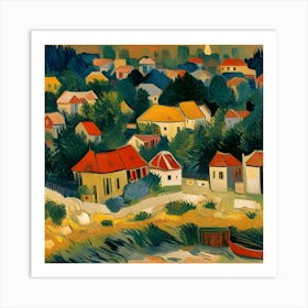 City By The Sea Art Print