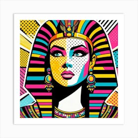 Pop Egyptian Nivine Aura Art Print