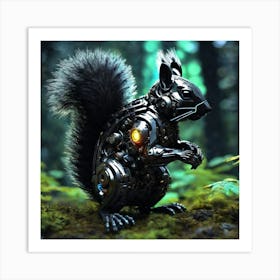 Robot Squirrel 2 Art Print