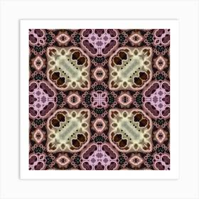 Pink Pattern Abstract Watercolor 1 Art Print