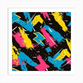 Colorful Strokes (2) Art Print