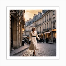 Princess diana at Paris Art Print