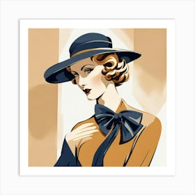 Elegant Lady Art Print