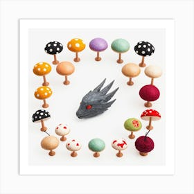 Mushroom Head Art Print