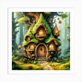 Fairy Cone Cottage #4 Art Print