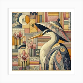 Heron 1 Art Print