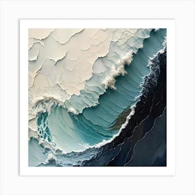 Abstract Of A Wave 4 Art Print