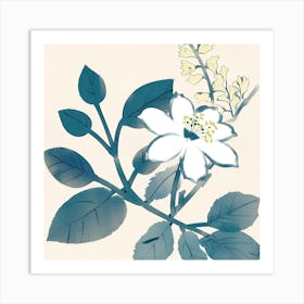 Asian Flower Art Print