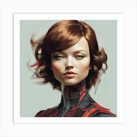 Sci - Fi Girl Art Print