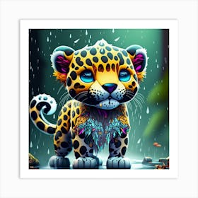 Jaguar Cub 3 Art Print