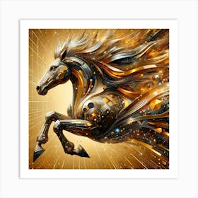 Creative Horse Beauty Illustration Nr 175 Art Print