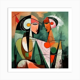 Two Women 1 Art Print