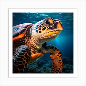 Green Sea Turtle Art Print