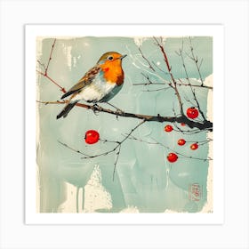 Birds. The Poem Of The Fluttering Seasons [鳥たち: 羽ばたく季節の詩] (VII) Art Print