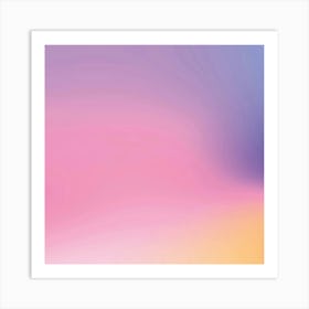 Pink And Blue Abstract Background Art Print