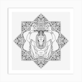 Egyptian Mandala 09 Art Print