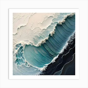 Abstract Of A Wave 3 Art Print