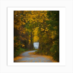 Autumn Road 1 Art Print