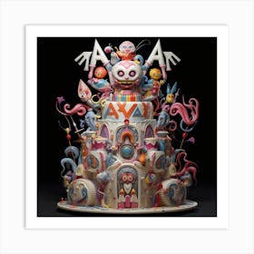 Axa Cake Art Print