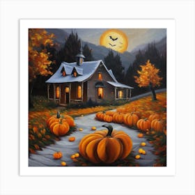 Halloween Pumpkins 7 Art Print