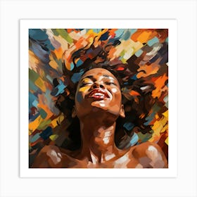 'Happy Woman' Art Print