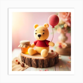 Amigurumi, Winnie the Pooh 2 Art Print