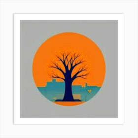 Tree In The City Art Print