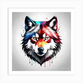 Wolf Head 3 Art Print