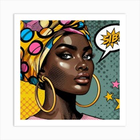 Safiya Pop African Woman Art Print