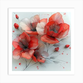 Red Poppies Art Print