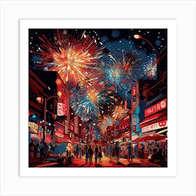 New Year'S Eve 7 Art Print