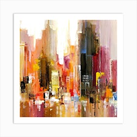 Abstract Cityscape 4 Art Print