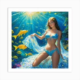 Under The Sea cv Art Print