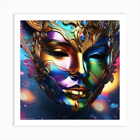 Mardi Gras Mask Art Print