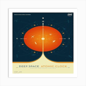 Deep Space Atomic Clock Art Print