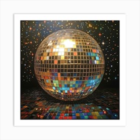 Disco Ball Art 11 Art Print