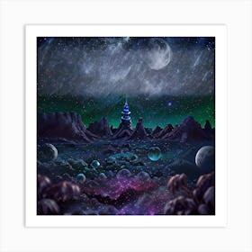 Space Landscape 9 Art Print