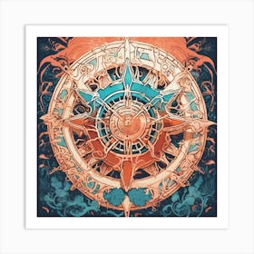 Compass 3 Art Print