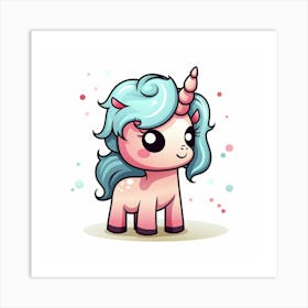 Cute Unicorn 582 Art Print