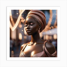 Portrait Of African Woman Art Print