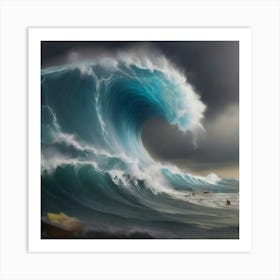 Hawaiian Wave Art Print