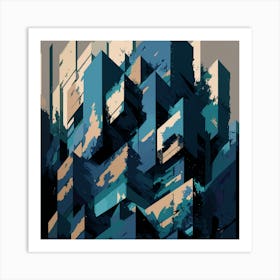 Abstract Cityscape 11 Art Print