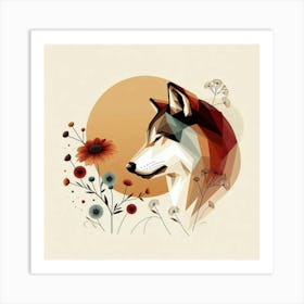 A peaceful wolf 1 Art Print