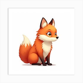 Cute Fox Art Print