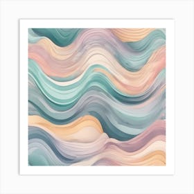 Abstract Wave Pattern 5 Art Print