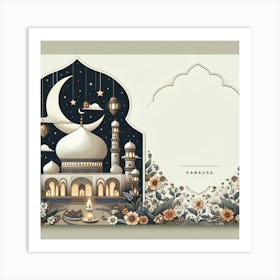 Ramadan Greeting Card 22 Art Print