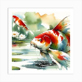 Koi Pond 2 Art Print