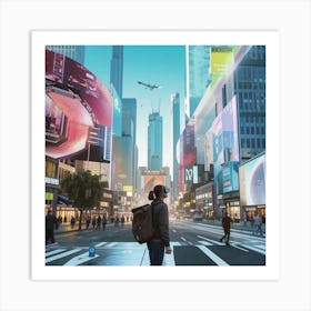 Futuristic Cityscape 5 Art Print