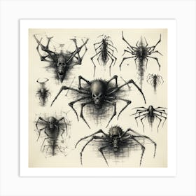 Spiders Art Print